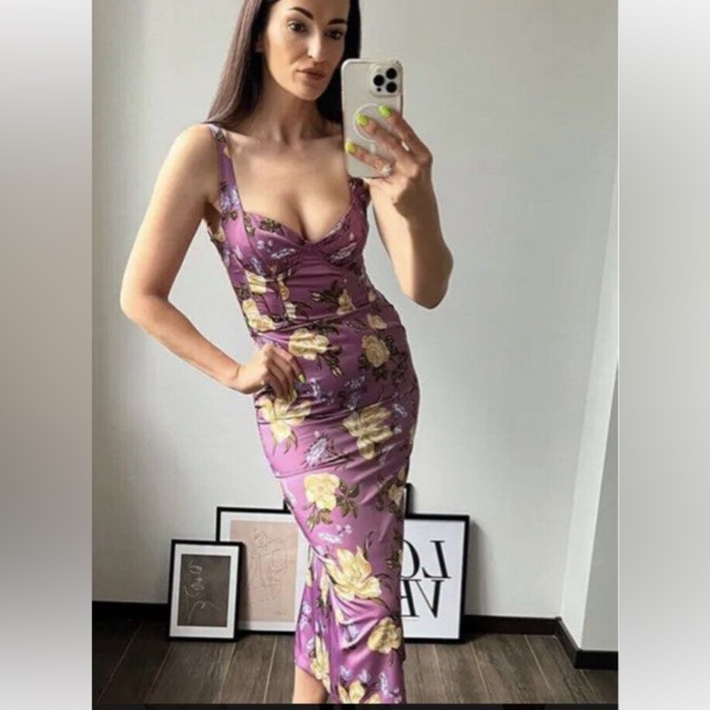 Zara Printed Corset Dress